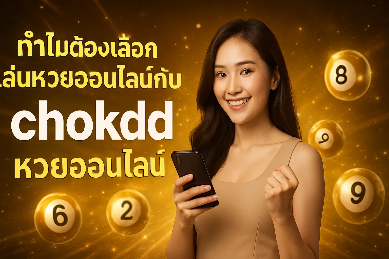 ภาพประกอบหัวข้อ ทำไมต้องเลือกเล่นหวยออนไลน์กับ chokdd