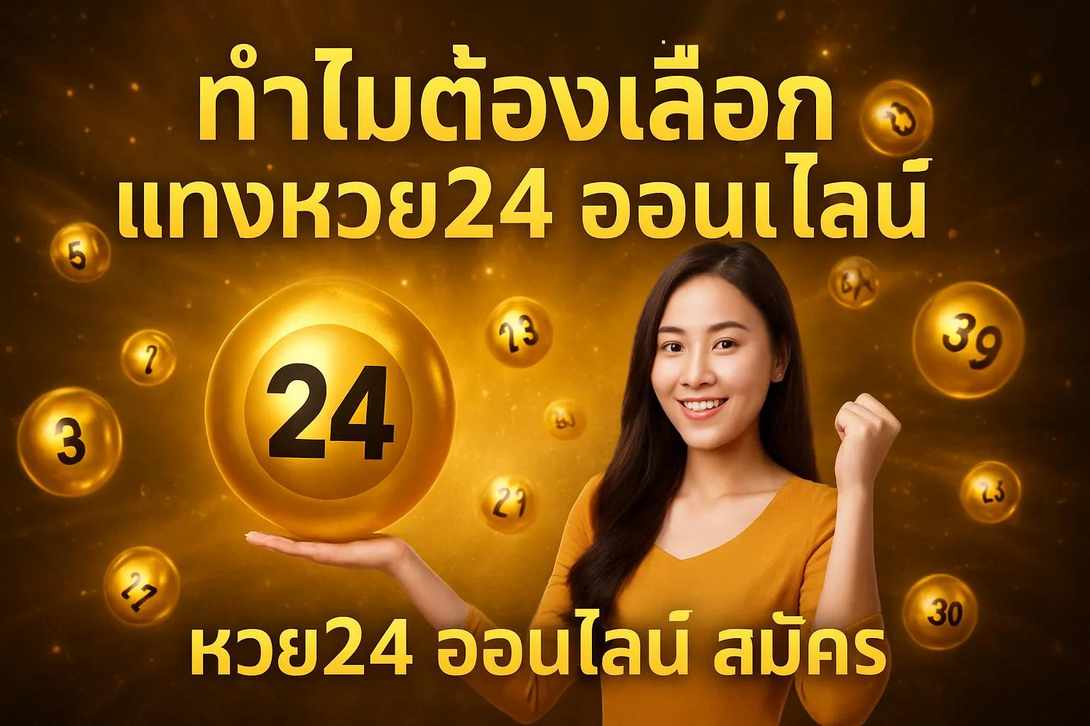 ภาพประกอบหัวข้อ ทำไมต้องเลือกแทงหวย24 ออนไลน์