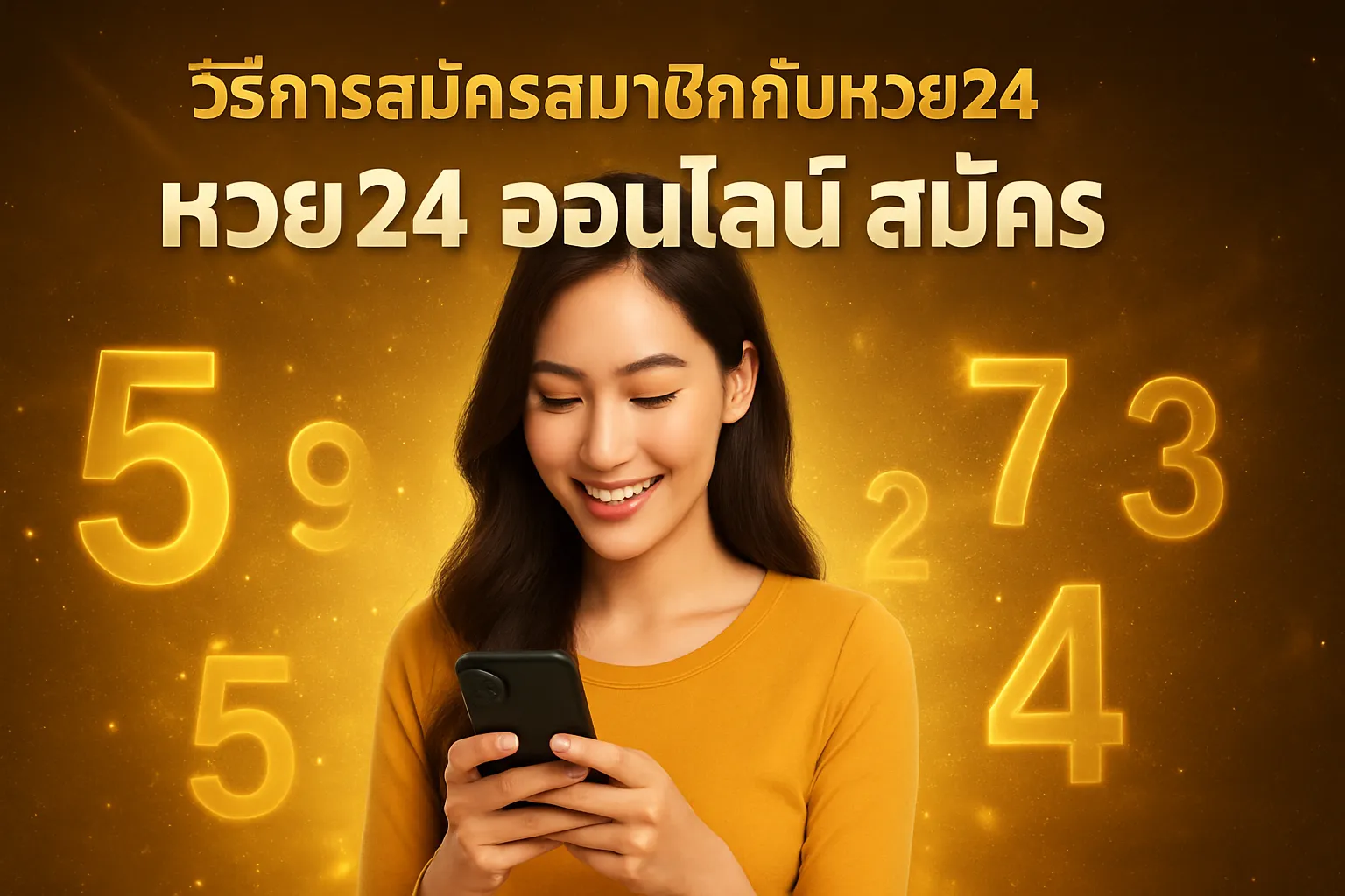 ภาพประกอบหัวข้อ วิธีการสมัครสมาชิกกับหวย24