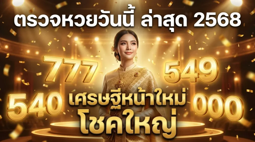 ภาพประกอบหัวข้อ ตรวจหวยวันนี้ ล่าสุด 2568 - ผลสลากกินแบ่งรัฐบาล — ตรวจหวยวันนี้ ล่าสุด 2568