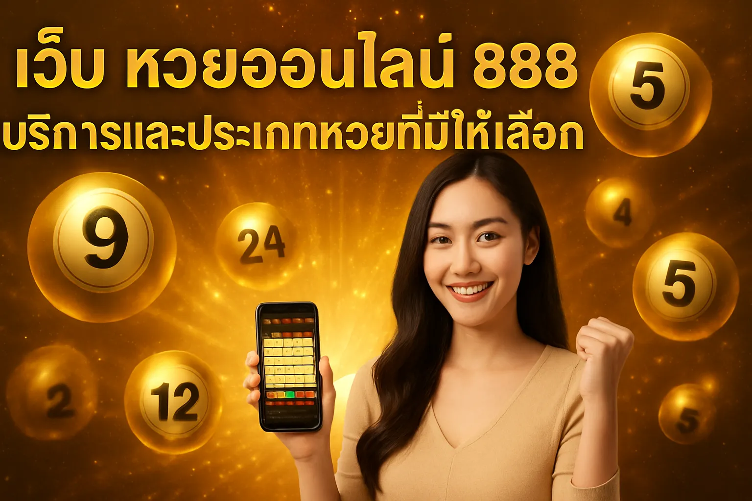 ภาพประกอบหัวข้อ บริการและประเภทหวยที่มีให้เลือก