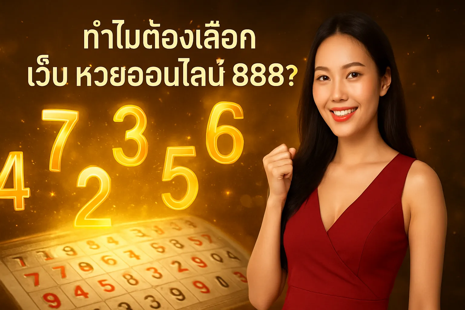 ภาพประกอบหัวข้อ ทำไมต้องเลือกเว็บ หวยออนไลน์ 888?