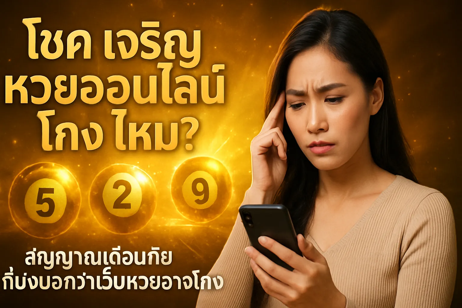 ภาพประกอบหัวข้อ สัญญาณเตือนภัยที่บ่งบอกว่าเว็บหวยอาจโกง