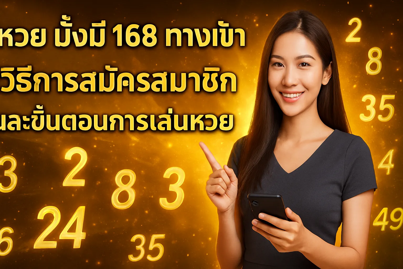 ภาพประกอบหัวข้อ วิธีการสมัครสมาชิกและขั้นตอนการเล่นหวย