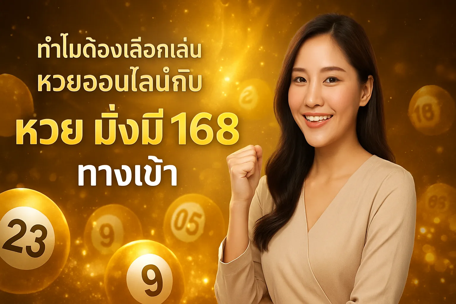 ภาพประกอบหัวข้อ ทำไมต้องเลือกเล่นหวยออนไลน์กับหวย มั่งมี 168