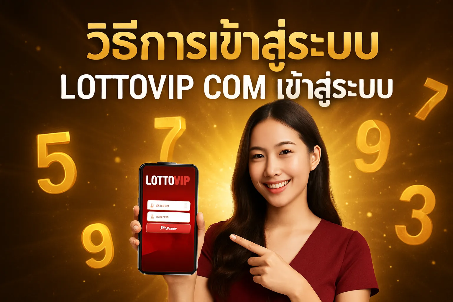 ภาพประกอบหัวข้อ วิธีการเข้าสู่ระบบ LOTTOVIP