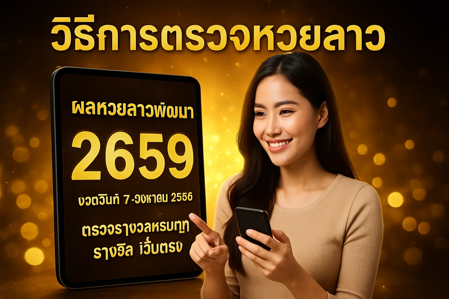 ภาพประกอบหัวข้อ วิธีการตรวจหวยลาว