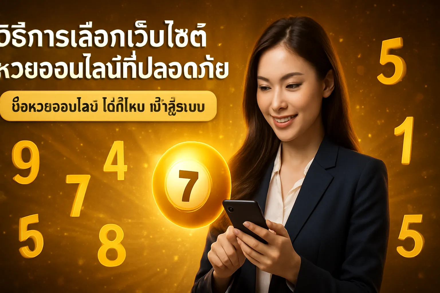 ภาพประกอบหัวข้อ วิธีการเลือกเว็บไซต์หวยออนไลน์ที่ปลอดภัย