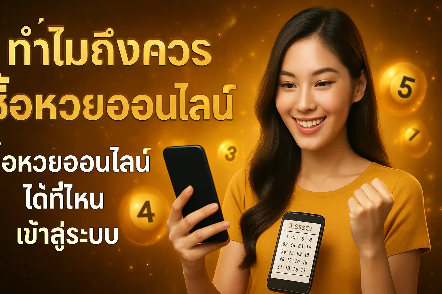 ภาพประกอบหัวข้อ ทำไมถึงควรซื้อหวยออนไลน์