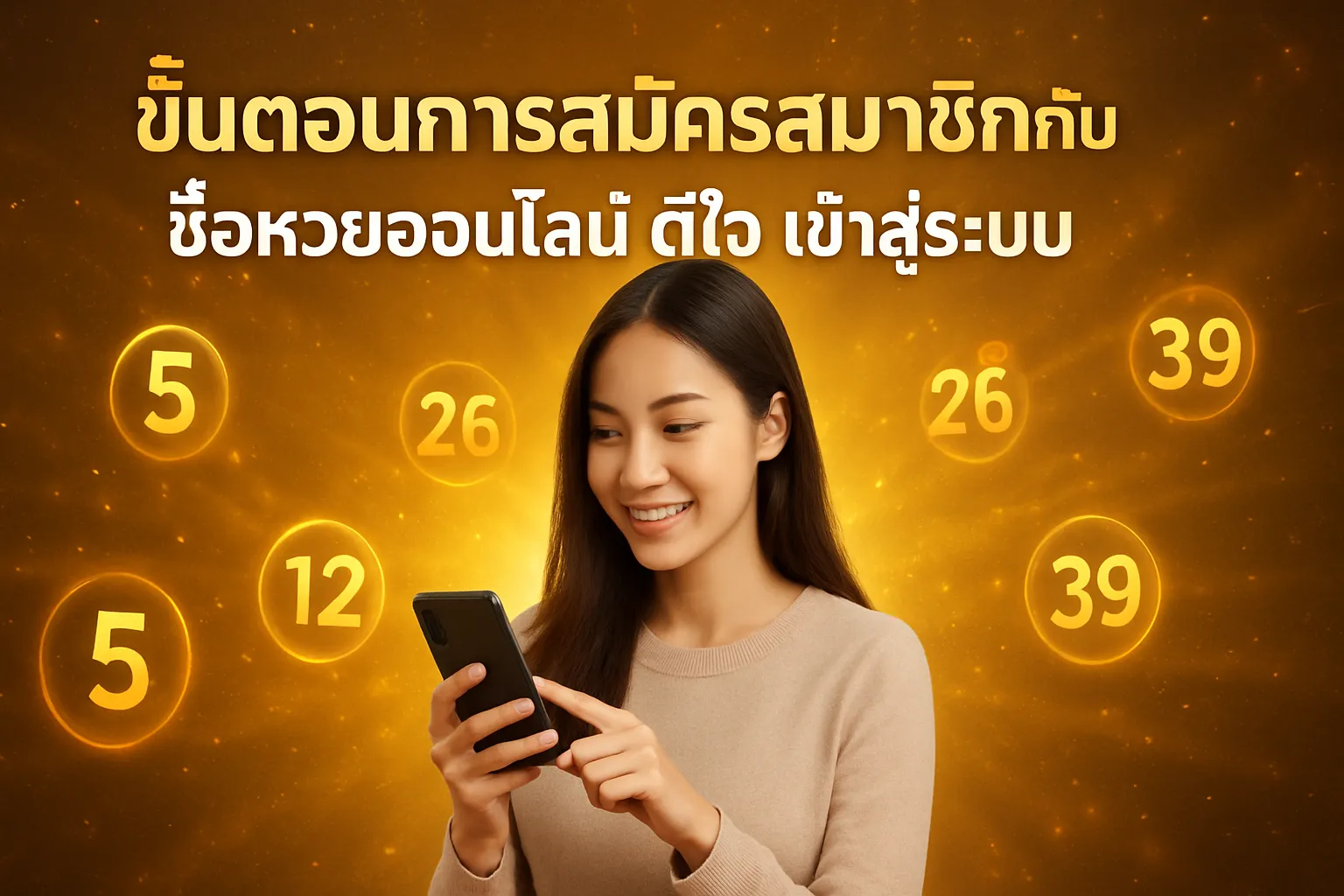 ภาพประกอบหัวข้อ ขั้นตอนการสมัครสมาชิกกับ ดีใจ
