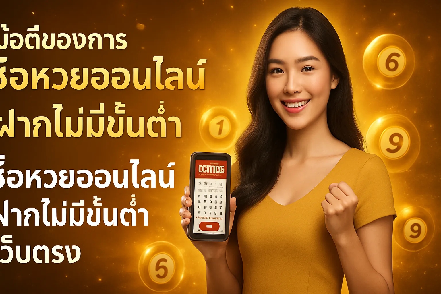 ภาพประกอบหัวข้อ ข้อดีของการซื้อหวยออนไลน์ ฝากไม่มีขั้นต่ํา