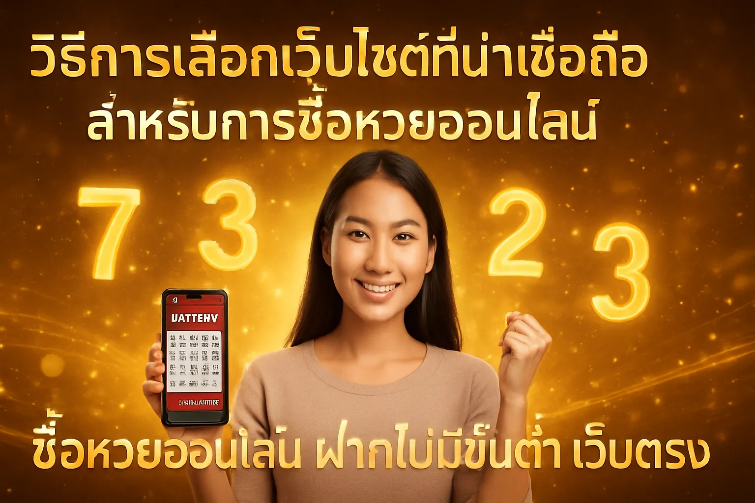 ภาพประกอบหัวข้อ วิธีการเลือกเว็บไซต์ที่น่าเชื่อถือสำหรับการซื้อหวยออนไลน์