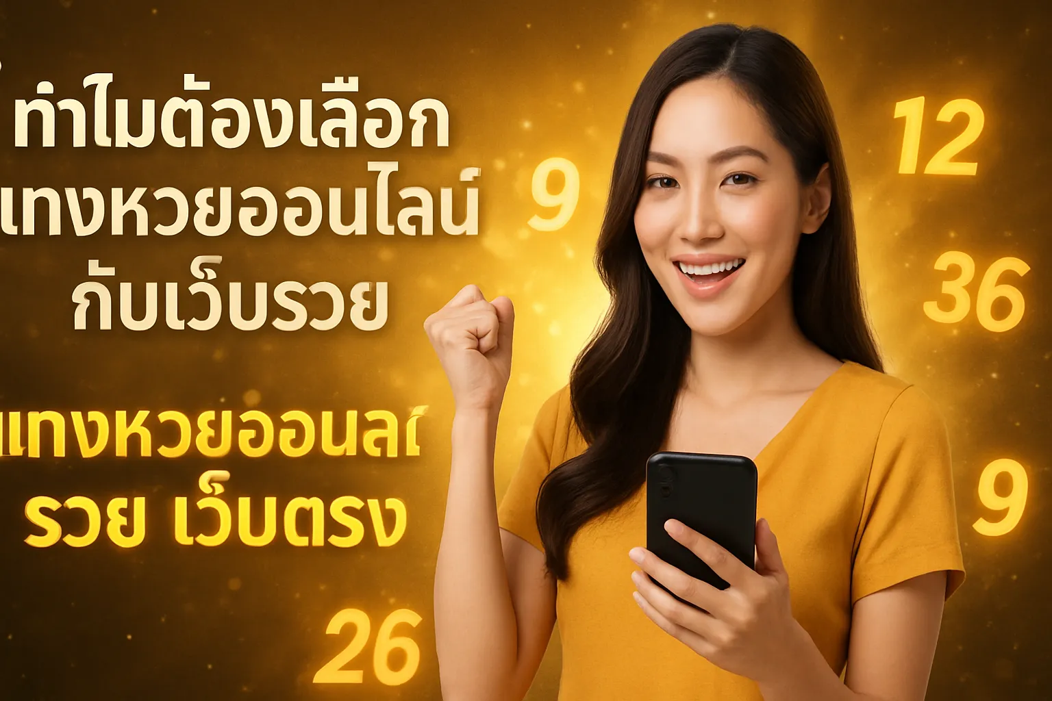 ภาพประกอบหัวข้อ ทำไมต้องเลือกแทงหวยออนไลน์กับเว็บรวย