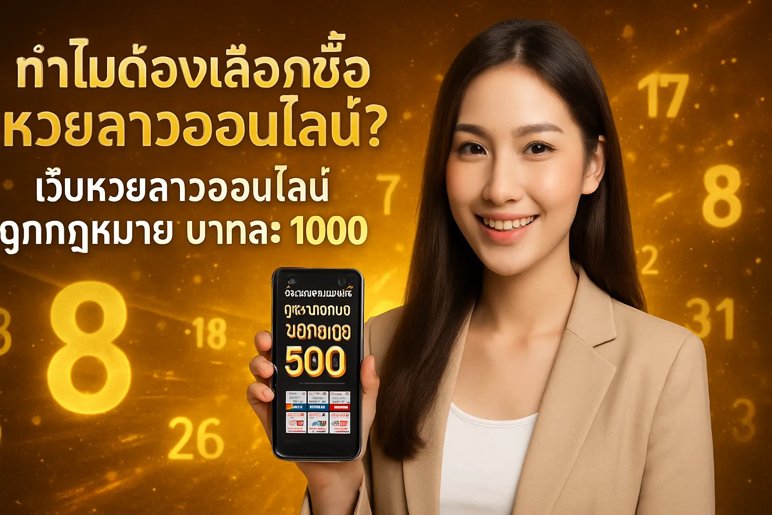 ภาพประกอบหัวข้อ ทำไมต้องเลือกซื้อหวยลาวออนไลน์?