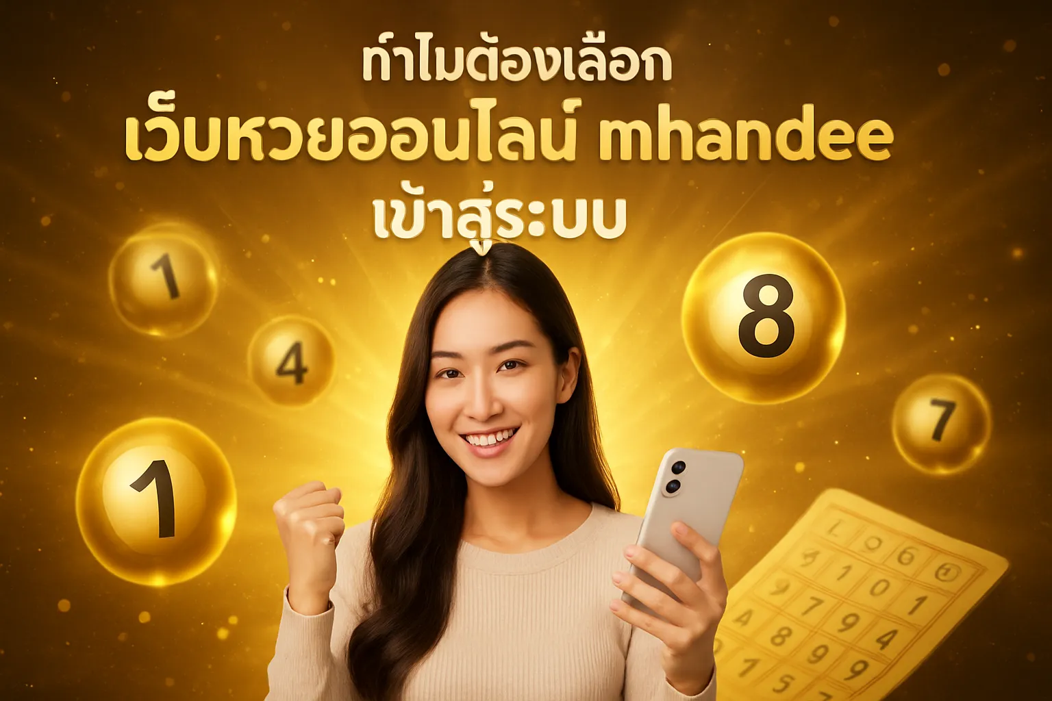 ภาพประกอบหัวข้อ ทำไมต้องเลือกเว็บหวยออนไลน์ mhandee