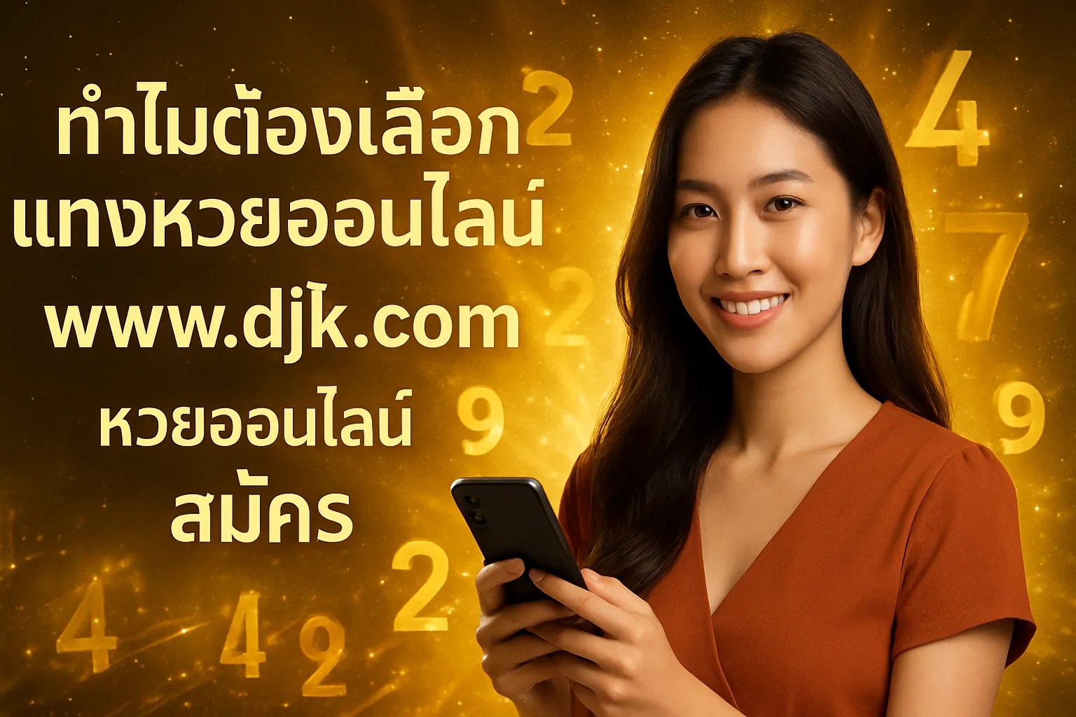 ภาพประกอบหัวข้อ ทำไมต้องเลือกแทงหวยออนไลน์กับ www ดีใจ com