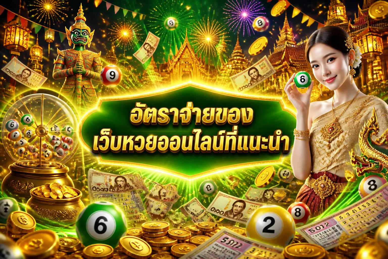 ภาพประกอบหัวข้อ อัตราจ่ายของเว็บหวยออนไลน์ที่แนะนำ