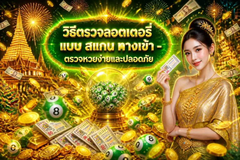 ภาพประกอบหัวข้อ วิธีตรวจลอตเตอรี่ แบบ สแกน ทางเข้า - ตรวจหวยง่ายและปลอดภัย — วิธีตรวจลอตเตอรี่ แบบ สแกน ทางเข้า