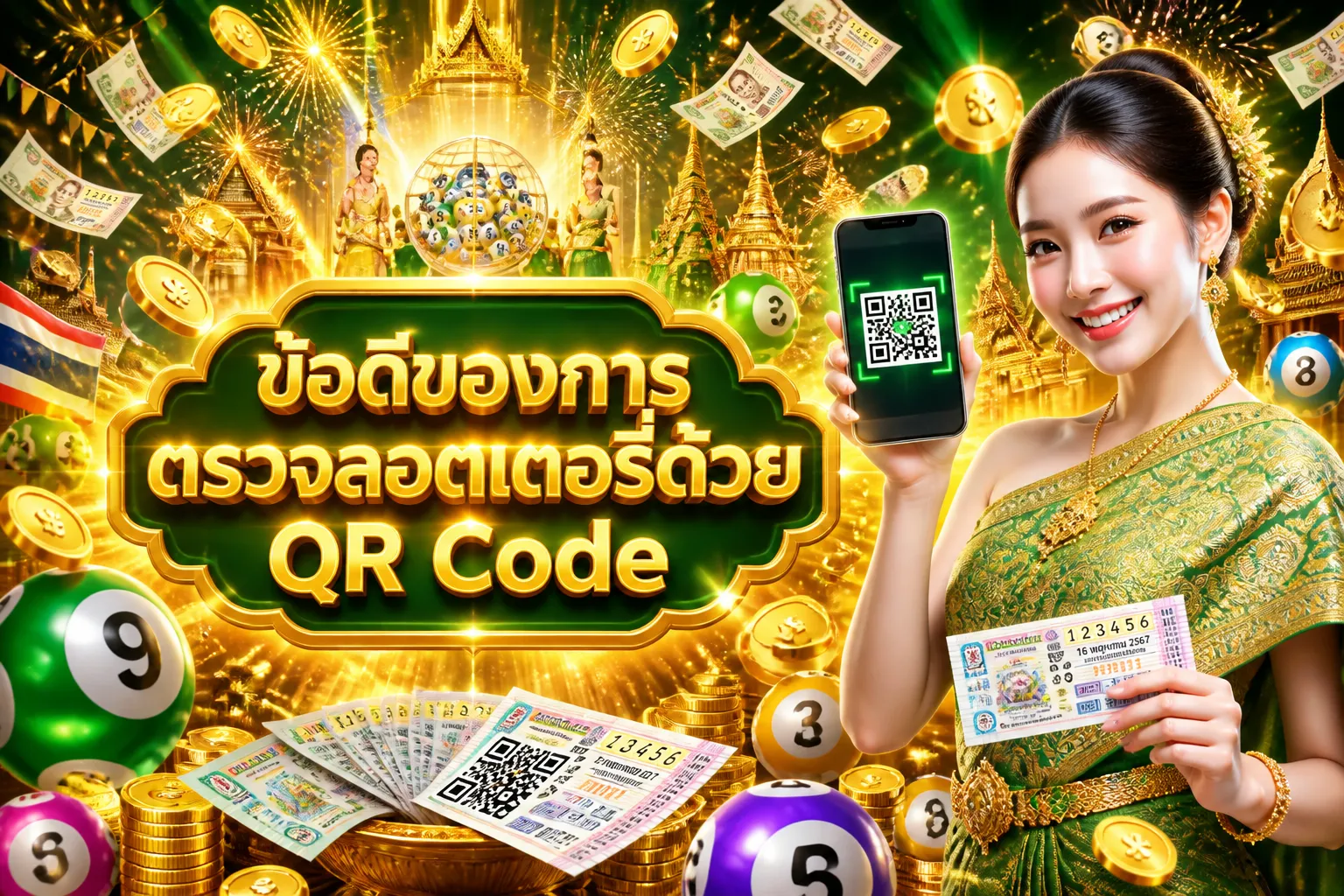 ภาพประกอบหัวข้อ ข้อดีของการตรวจลอตเตอรี่ด้วย QR Code